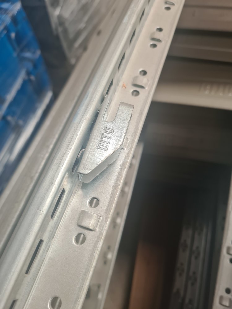 BITO Bito legbordstelling staander 185x30cm, sv300, gebruikt BITO Bito legbordstelling staander 185x30cm, sv300, gebruikt