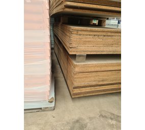 Spaanplaat 18mm 255x95 cm, Wit/lichtgrijs fineer, gebruikt Spaanplaat 18mm 255x95 cm, Wit/lichtgrijs fineer, gebruikt