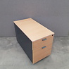 Ladenblok 80x42x58 cm, zonder sleutel, eiken/zwart, 2 laden, gebruikt Ladenblok 80x42x58 cm, zonder sleutel, eiken/zwart, 2 laden, gebruikt