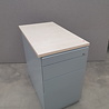 Ladenblok 81x47x76 cm, zonder sleutel, eiken/zilver, 4 laden, gebruikt Ladenblok 81x47x76 cm, zonder sleutel, eiken/zilver, 4 laden, gebruikt