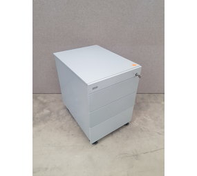 Ladenblok 59x44x61 cm, met sleutel, grijs, 4 laden, gebruikt Ladenblok 59x44x61 cm, met sleutel, grijs, 4 laden, gebruikt