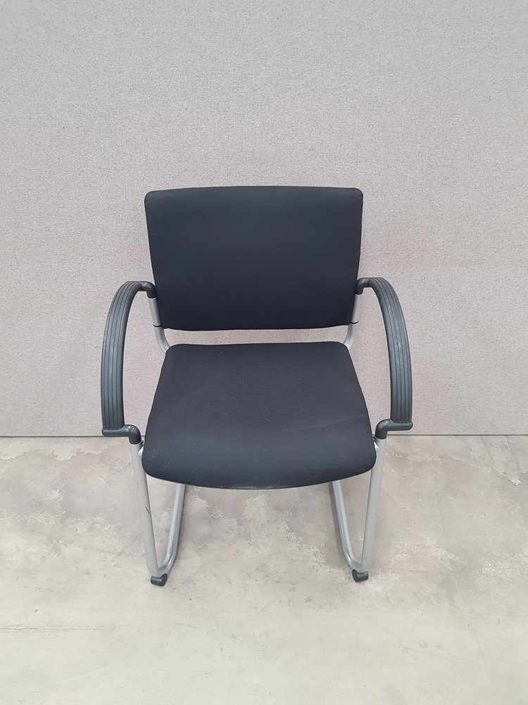 Conferentiestoel 51821 zwart/grijs, gebruikt