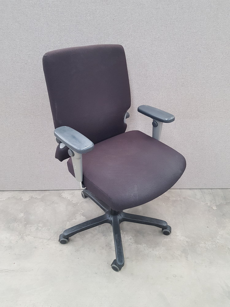 Bureaustoel, zwart, verstelbaar, gebruikt