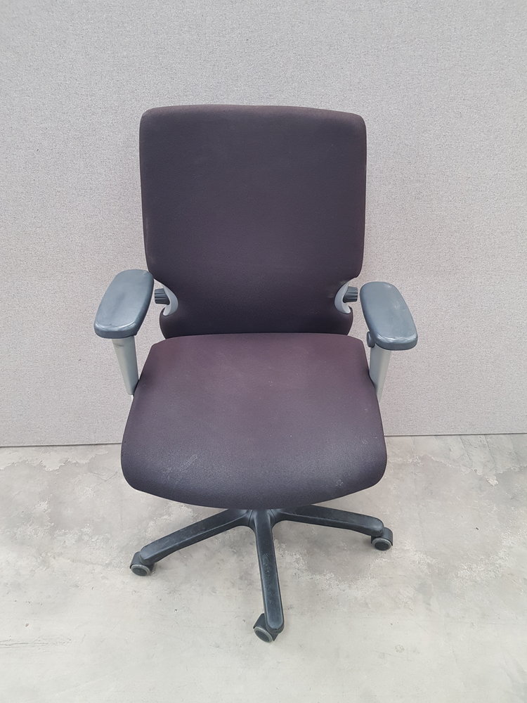 Bureaustoel, zwart, verstelbaar, gebruikt