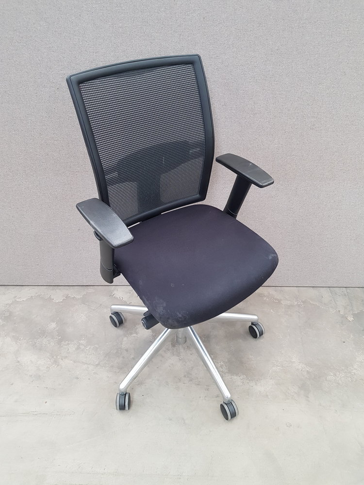 Kma Bureaustoel, zwart, verstelbaar, gebruikt