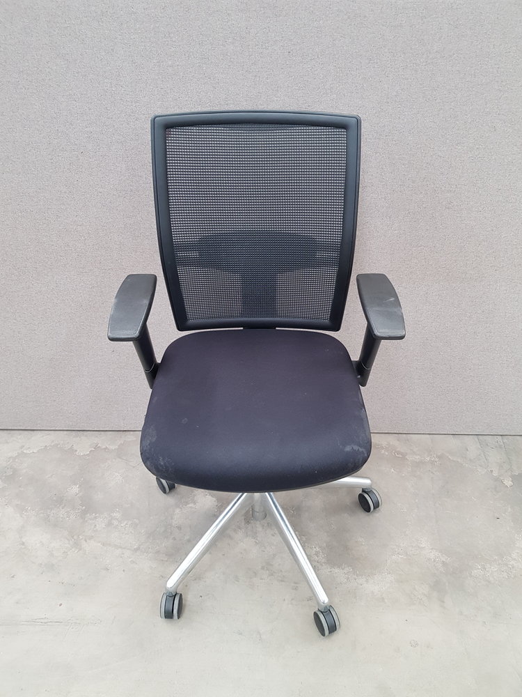 Kma Bureaustoel, zwart, verstelbaar, gebruikt