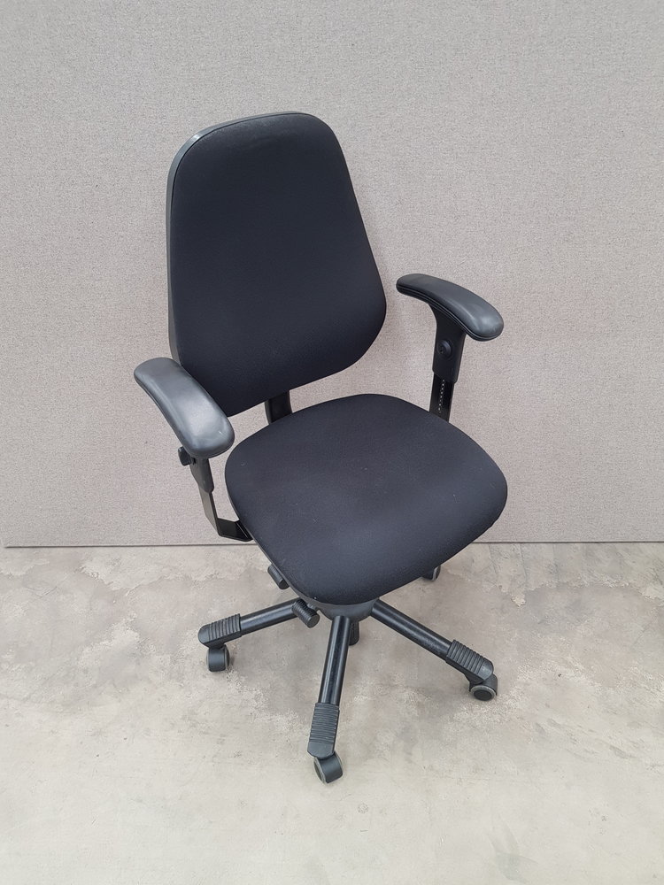 Interstuhl Bureaustoel, zwart, verstelbaar, gebruikt