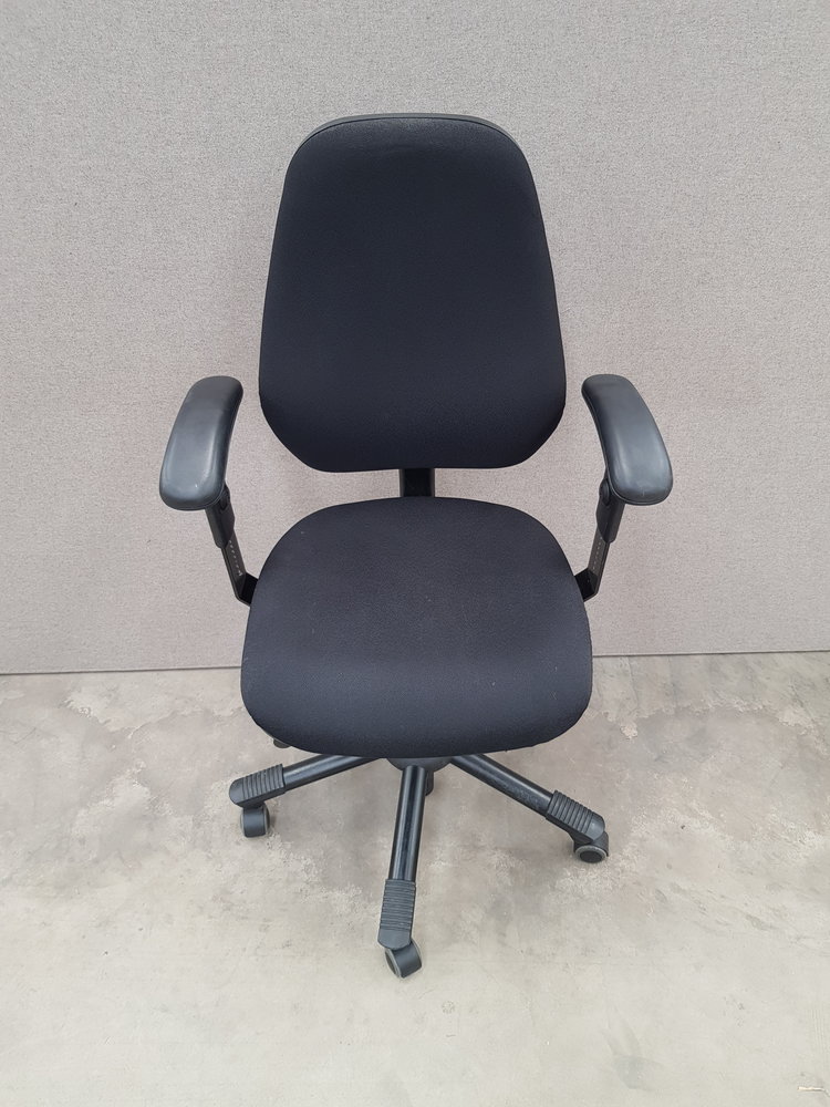 Interstuhl Bureaustoel, zwart, verstelbaar, gebruikt