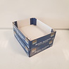 Vouw Tray / Bakje  292x210x70 mm Karton Bruin Blauw Bedrukt Nieuw