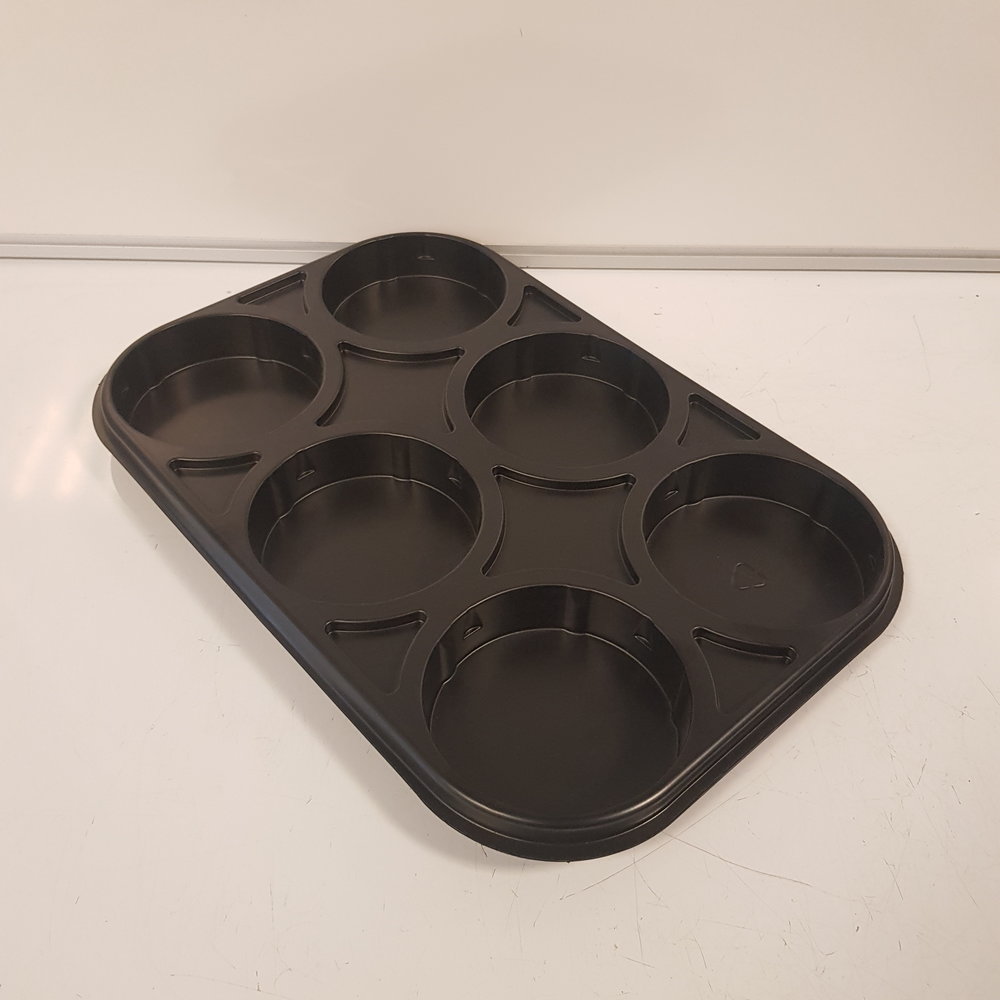 Emtrade Tray zwart 6 vaks 1,6kg emmer Emtrade Tray zwart 6 vaks 1,6kg emmer