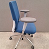 Bureaustoel, blauw/wit, gebruikt Bureaustoel, blauw/wit, gebruikt