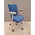 Bureaustoel blauw/wit, gebruikt Bureaustoel blauw/wit, gebruikt