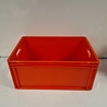 Emtrade 60x40x27 kunststof bak, rood, PP, open handgreep, vlakke bodem, gebruikt Emtrade 60x40x27 kunststof bak, rood, PP, open handgreep, vlakke bodem, gebruikt