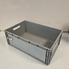 Emtrade Stapelbak 600x400x220mm, licht grijs, PP, gesloten, vlakke bodem, gebruikt Emtrade Stapelbak 600x400x220mm, licht grijs, PP, gesloten, vlakke bodem, gebruikt