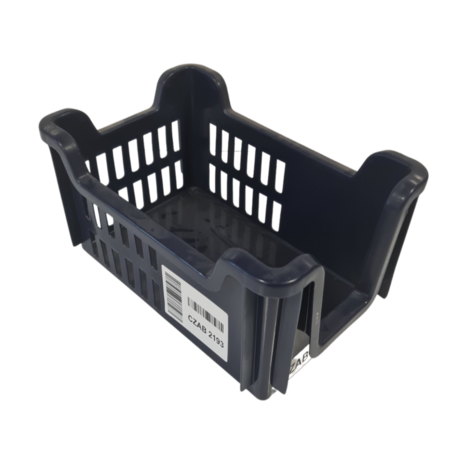 Emtrade Magazijnbak, 300x200x160 mm, euronorm, blauw kunststof, gebruikt