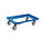 Dolly 60x40x15 Blauw met 4 rubberen zwenkwielen, Nieuw