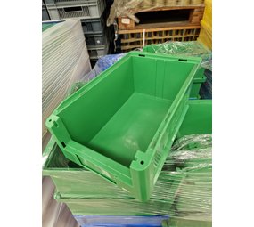 BITO Magazijnbak, 350x210x145 mm, groen kunststof, gebruikt
