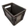 Emtrade (Nieuw) Stapelbak, 300x200x19 mm, euronorm, donkergrijs pp, nieuw