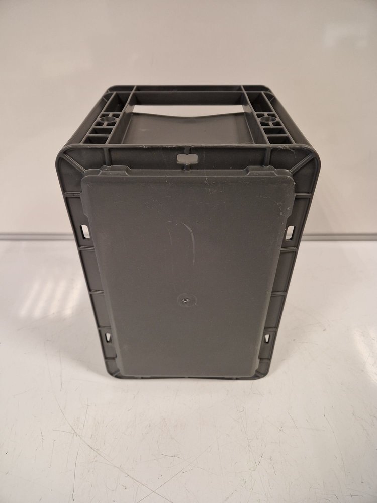 Emtrade (Nieuw) Stapelbak, 300x200x19 mm, euronorm, donkergrijs pp, nieuw