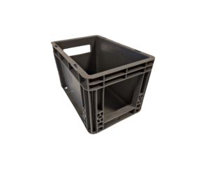 Emtrade (Nieuw) 30x20x19 Grijpbak, donker grijs, PP, gesloten, nieuw