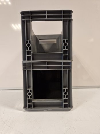 Emtrade (Nieuw) Magazijnbak, 300x200x190 mm, euronorm, donkergrijs pp, nieuw