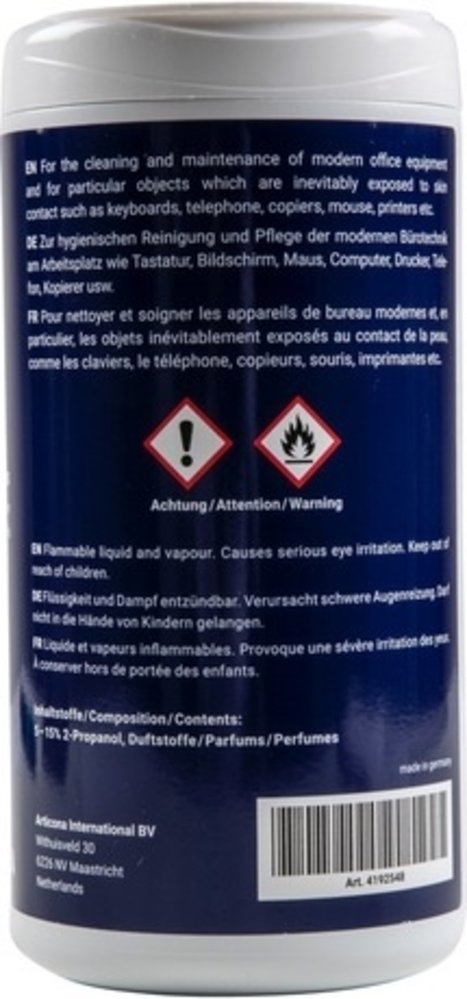 Articona Reinigingsdoekjes 100 stuks in verpakking Articona Reinigingsdoekjes 100 stuks in verpakking