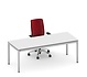 Werktafel/bureau 180x90 cm, grijs/lichtgrijs, hoogte verstelbaar 68-82cm, gebruikt Werktafel/bureau 180x90 cm, grijs/lichtgrijs, hoogte verstelbaar 68-82cm, gebruikt