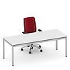 Denz Bureau 180x90 cm, grijs/lichtgrijs, handmatig verstelbaar, gebruikt Denz Bureau 180x90 cm, grijs/lichtgrijs, handmatig verstelbaar, gebruikt