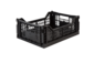 AyKasa opvouwbare krat Midi 40x30x14.5 cm zwart, nieuw AyKasa opvouwbare krat Midi 40x30x14.5 cm zwart, nieuw