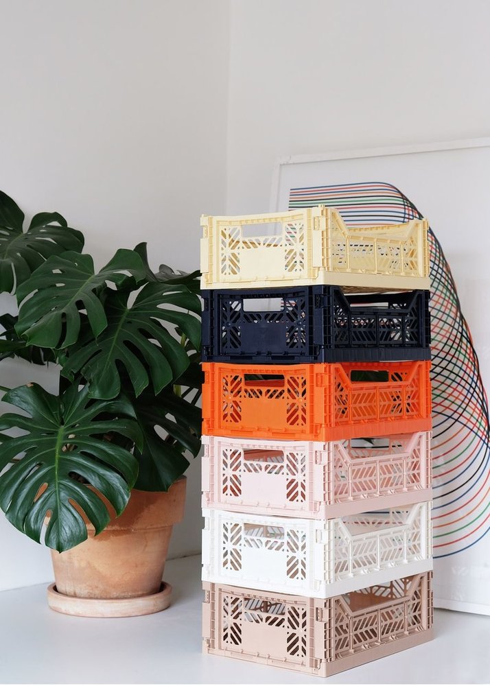 AyKasa AyKasa opvouwbare krat Midi 40x30x14.5 cm zwart, nieuw AyKasa AyKasa opvouwbare krat Midi 40x30x14.5 cm zwart, nieuw