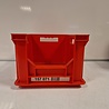 SSI SchÃ¤fer Magazijnbak, 400x300x220 mm, euronorm, rood kunststof, gebruikt