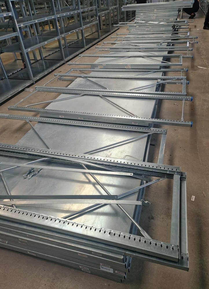 Nedcon Nedcon SF legbordstelling 200x122x60, 4 niveaus, gebruikt Nedcon Nedcon SF legbordstelling 200x122x60, 4 niveaus, gebruikt