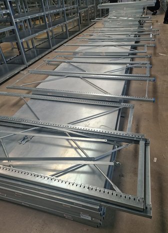 Nedcon Nedcon SF legbordstelling 200x122x60, 4 niveaus, gebruikt Nedcon Nedcon SF legbordstelling 200x122x60, 4 niveaus, gebruikt