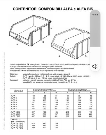 Martini Alfredo Grijpbak Alfa 6, B437xD570xH247 mm, gebruikt Martini Alfredo Grijpbak Alfa 6, B437xD570xH247 mm, gebruikt