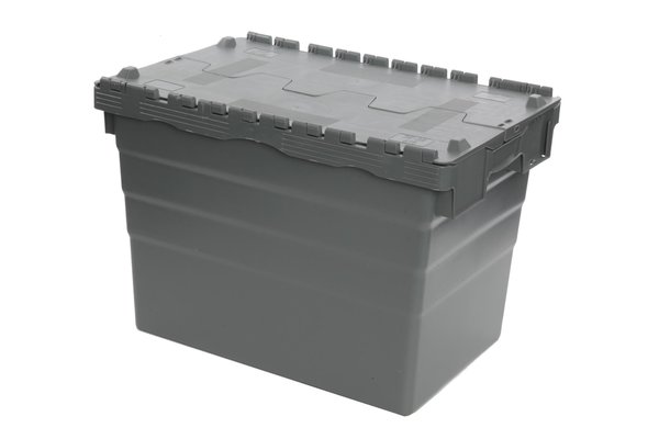 Distributiebak 600x400x416 mm Nestbaar Stapelbaar Grijs, Nieuw Distributiebak 600x400x416 mm Nestbaar Stapelbaar Grijs, Nieuw