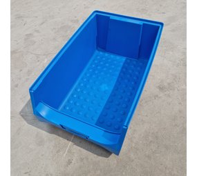 Embox Magazijnbak, 500x300x200 mm, blauw kunststof, gebruikt