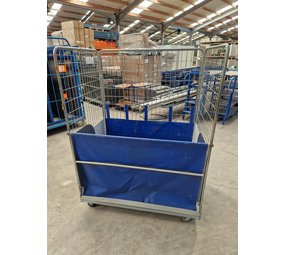 Rolcontainer 3-heks 118x80xH160 met stortluik Rolcontainer 3-heks 118x80xH160 met stortluik