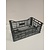 Emtrade 60x40x17 lichtgewicht krat, zwart, PP, geperforeerd, gebruikt