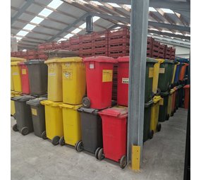 Partij afvalcontainers mix 120l en 240l, gebruikt Partij afvalcontainers mix 120l en 240l, gebruikt