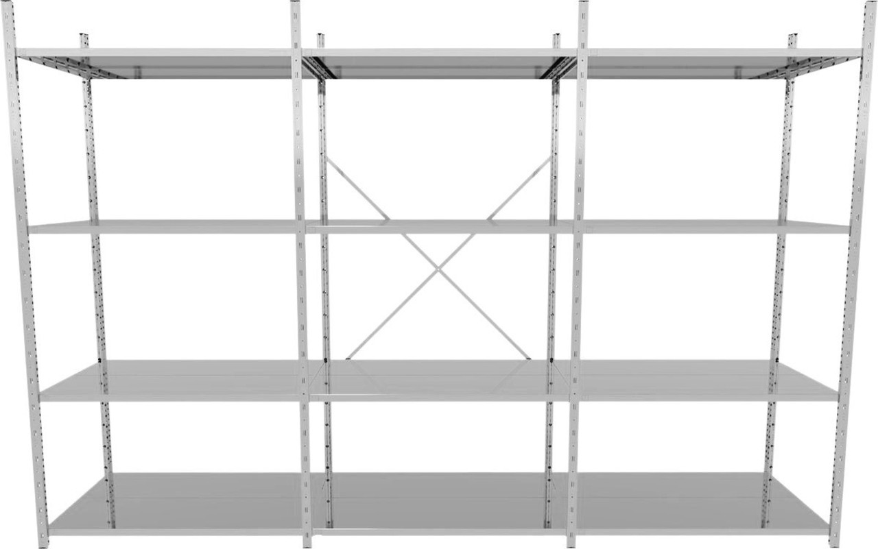 EMRACK Voordeelrij G3 legbordstelling - B1000 x D800 mm EMRACK Voordeelrij G3 legbordstelling - B1000 x D800 mm