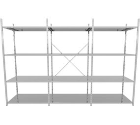 EMRACK Voordeelrij G3 legbordstelling - B1000 x D400 mm EMRACK Voordeelrij G3 legbordstelling - B1000 x D400 mm