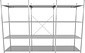 Voordeelrij G3 legbordstelling - B1000 x D500 mm Voordeelrij G3 legbordstelling - B1000 x D500 mm