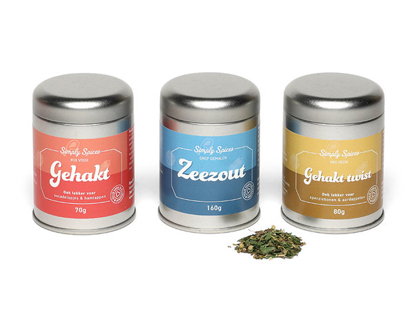 Zaanlandia Blik met deksel  62mmxh 80 mm / per stuk