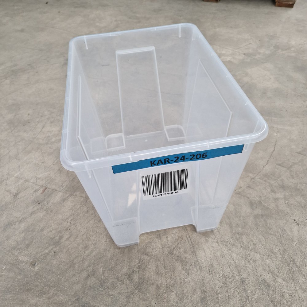 IKEA Nestbare bak, 390x280x28 mm, transparant kunststof, gebruikt