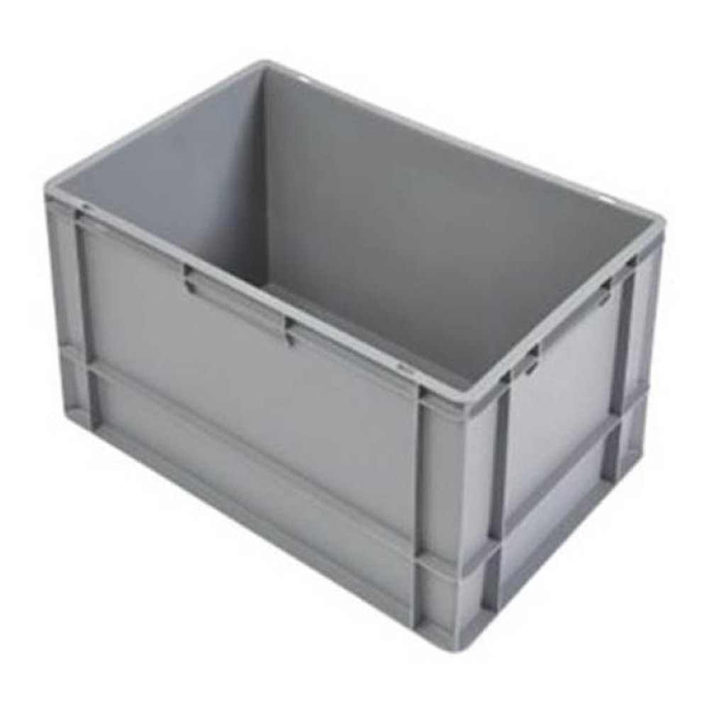 Emtrade (Nieuw) Stapelbak, 600x400x400 mm, euronorm, grijs kunststof, nieuw