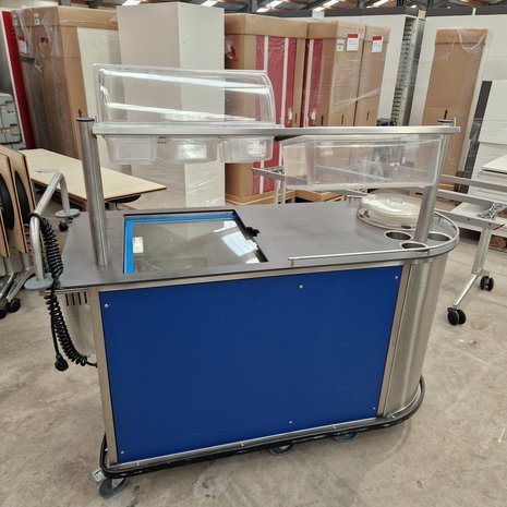 Jos ten Berg Broodserveerwagen Buffetwagen Hospitality II Maxi Blauw, gebruikt Jos ten Berg Broodserveerwagen Buffetwagen Hospitality II Maxi Blauw, gebruikt