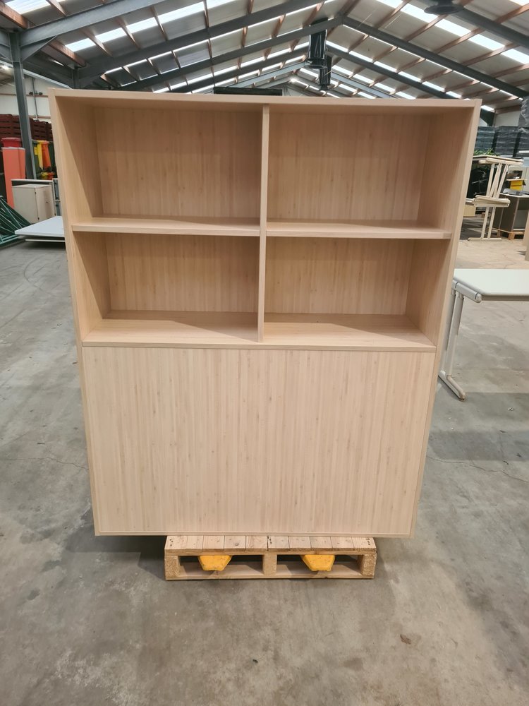 Kantoor kast hout B120xD40xH150 cm, gebruikt Kantoor kast hout B120xD40xH150 cm, gebruikt