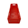 Stapelbak 800x300x200mm rood hdpe, licht gebruikt Stapelbak 800x300x200mm rood hdpe, licht gebruikt