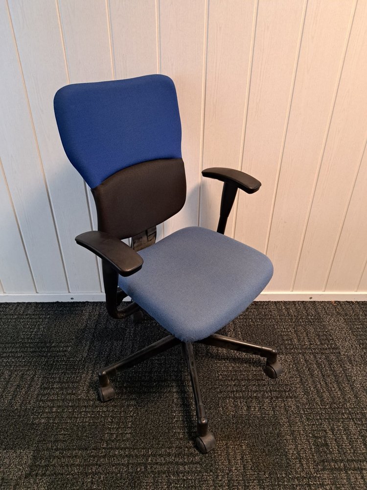 Steelcase Bureaustoel Steelcase, Blauw, Gebruikt B-keuze