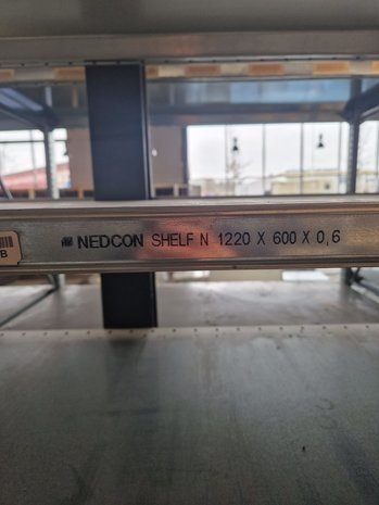 Nedcon Nedcon SF legbord 1220x600 mm Type N (150kg) incl. 4 clips, gebruikt Nedcon Nedcon SF legbord 1220x600 mm Type N (150kg) incl. 4 clips, gebruikt